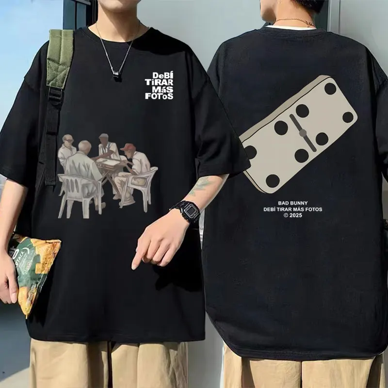 Famous Rapper Bad Bunny Dtmf DeBi TiRAR MaS FOToS Album Graphic T-shirts Men Hip Hop Oversized T Shirts Mens Fashion Streetwear