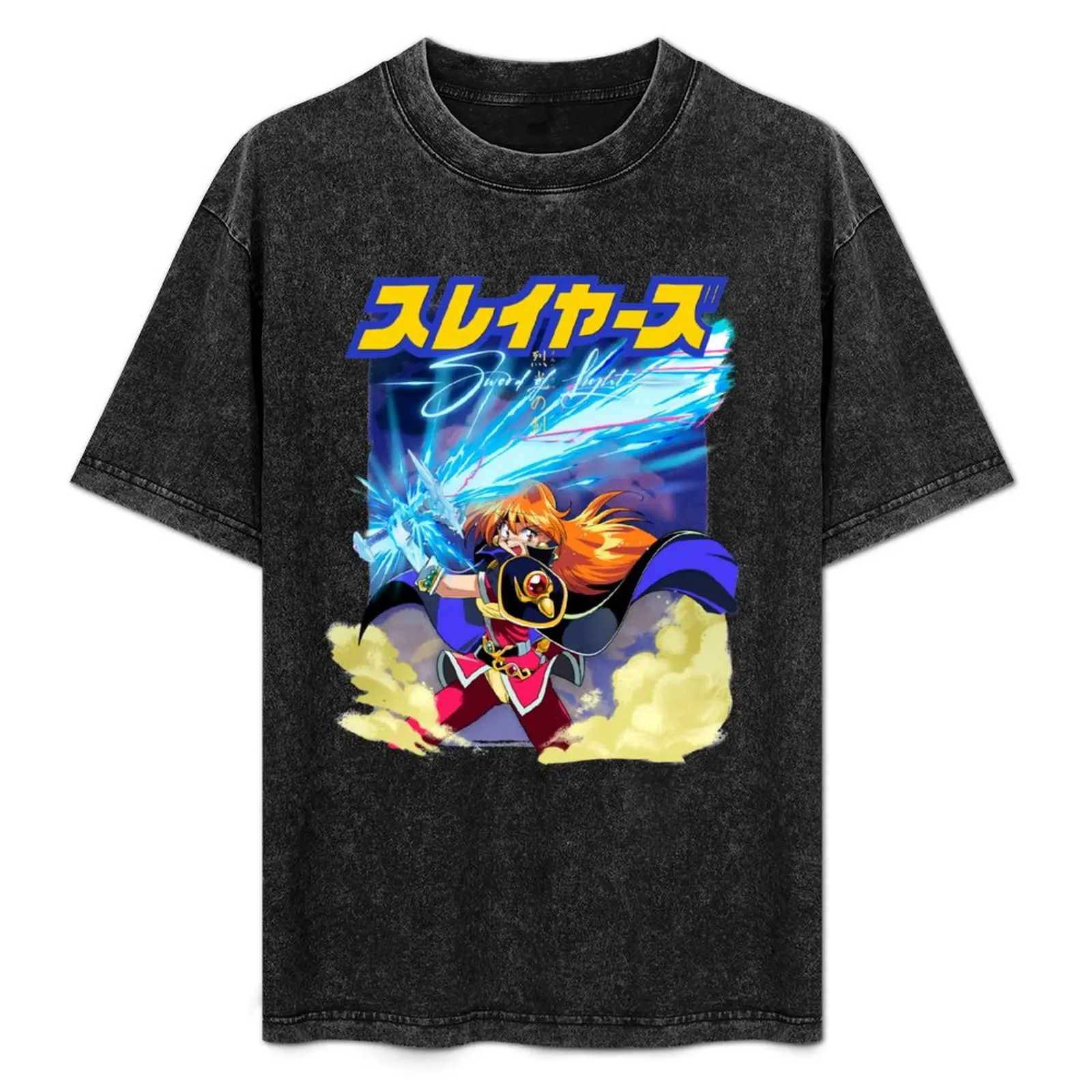 

Sword of Light - Slayers Next w / Logo T-Shirt Basic Casual Wear Short Sleeve Top