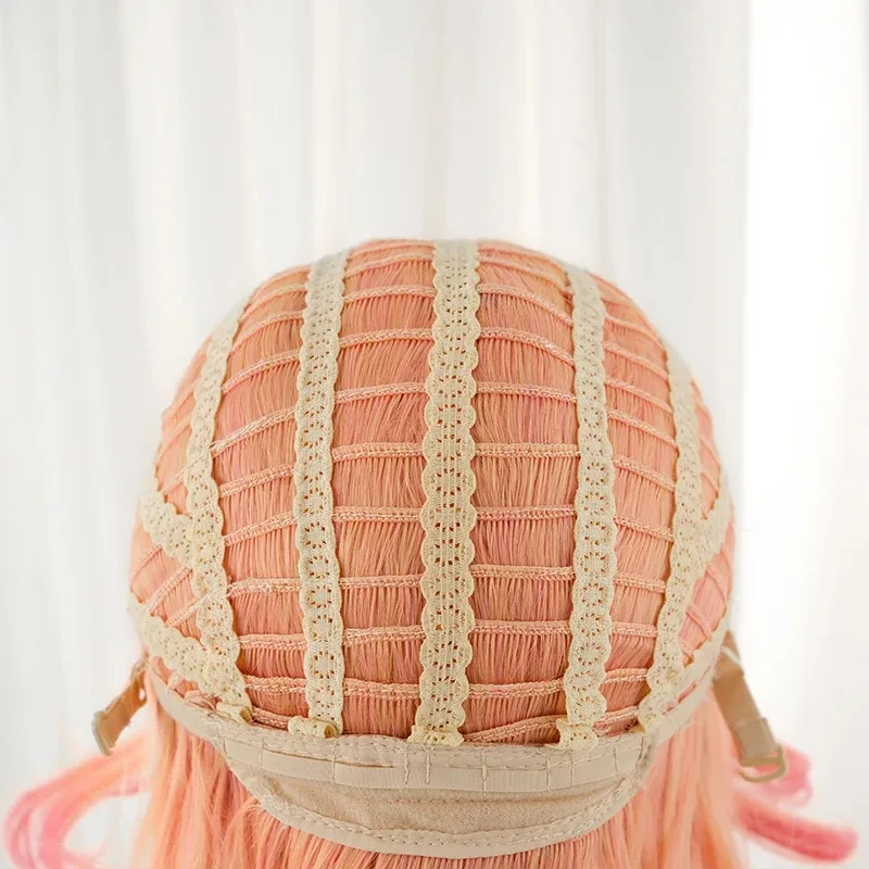 ROLECOS Spiel LOL Prestige Kristall Rose Lux Cosplay Perücke 60 cm Farbverlauf Frauen Perücken Hitzebeständige Synthetische Haar