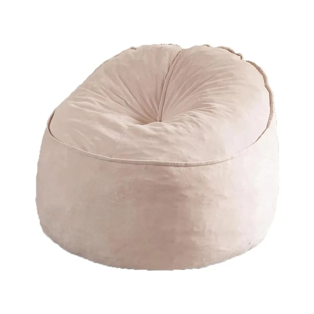 Adult bean bag chair, Sherpa lazy sofa, bean bag chair with pockets, living room bean bag sofa, accent chair, floor chair