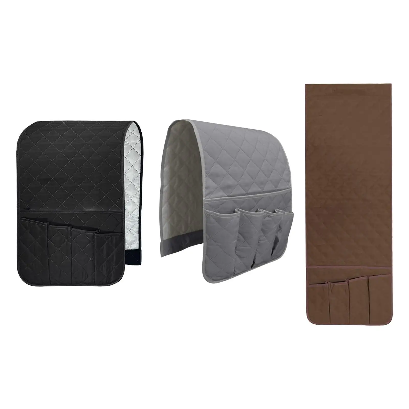 滑り止めアームチェアオーガナイザー,5ポケット,ベッドサイドポケット,タブレット,テレビ,リモコン,電話,メガネ,スナック,2 in 1