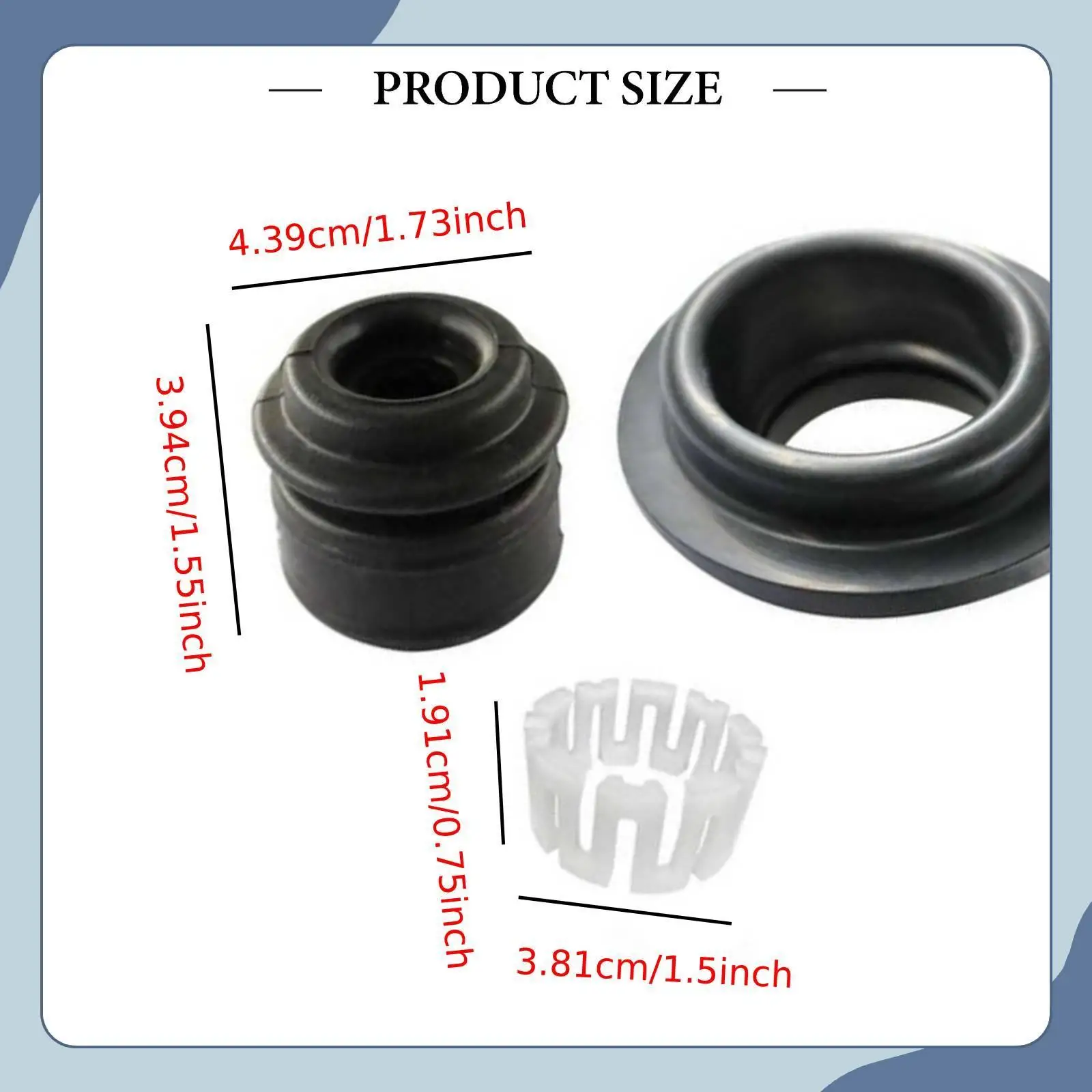 Shifter Lever Ball Seat Durable Rubber with Dust Seal Practical Replacement Set for Honda Del Sol VTEC 1994 1997 and Civic view 2
