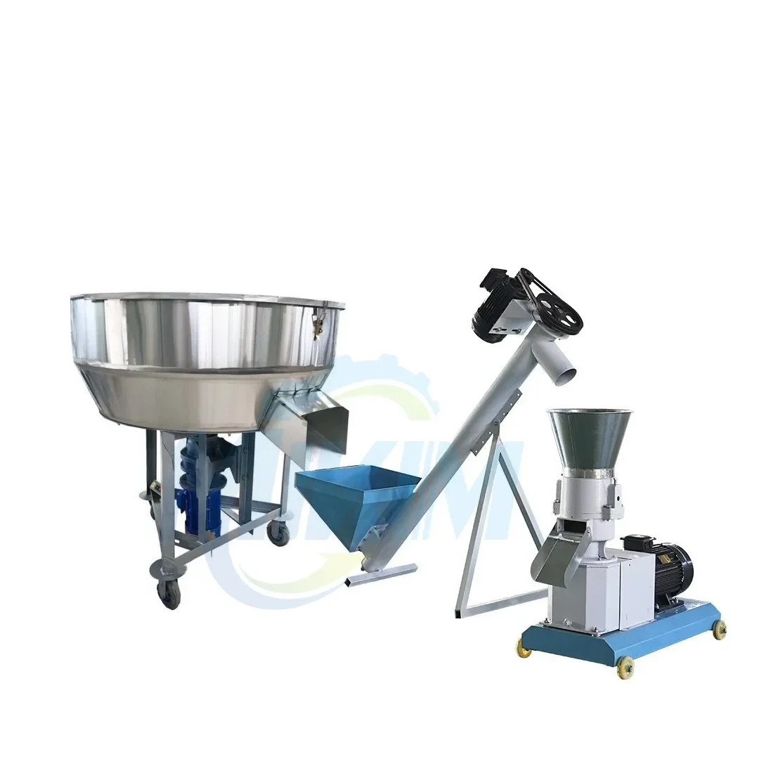 adjust feeder Electric pellet machine line  plant for bird feed pellet machine for poultry, cattle, sheep, pig chickens, ducks,