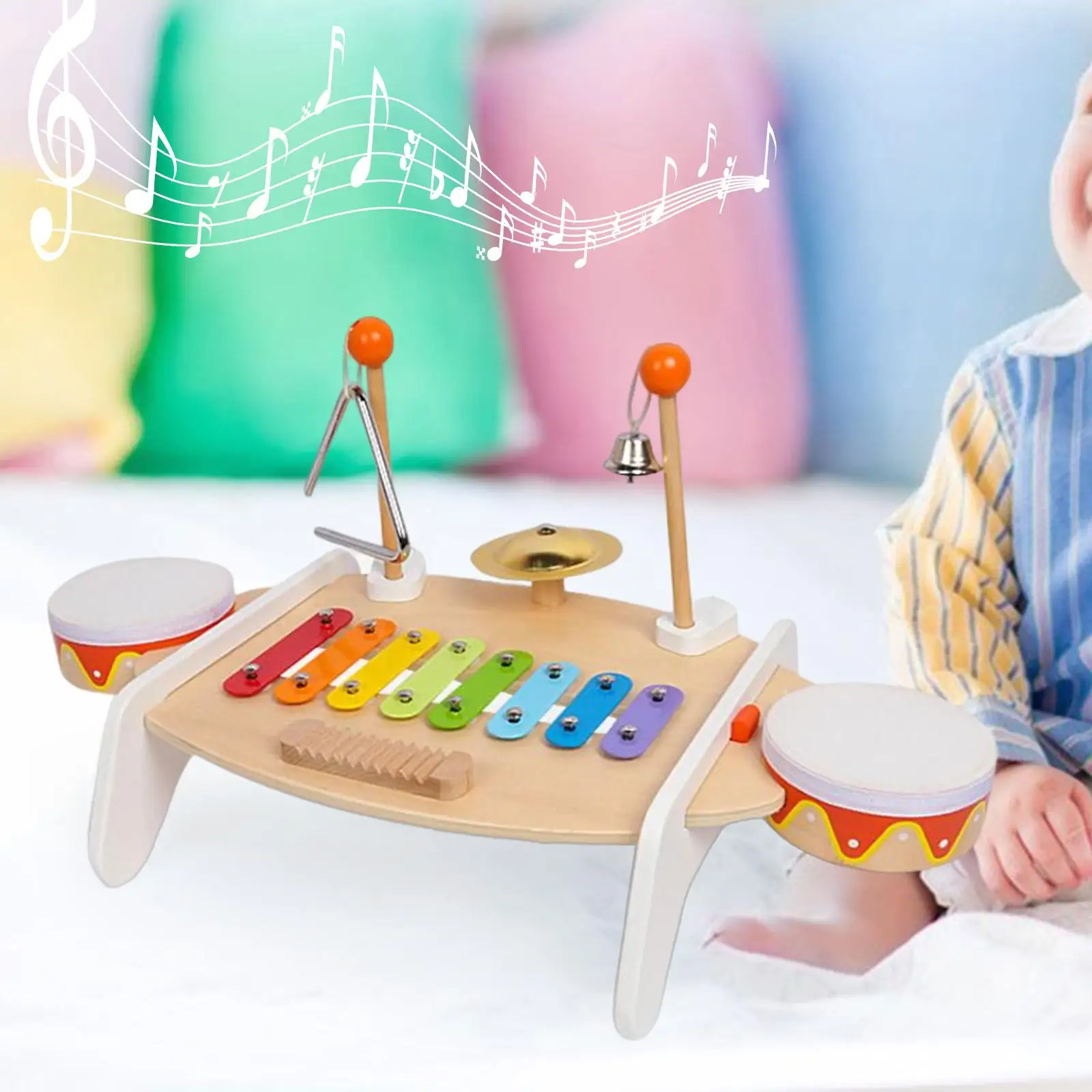 Portable Xylophone Toy Musical Instruments Sensory Musical Toy for Boys Kids