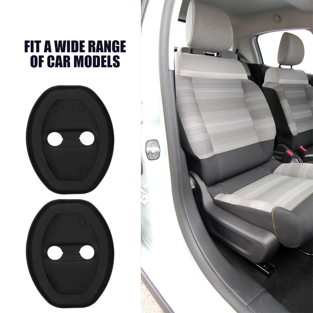 

8pcs Silicone Door Lock Protective Covers Car Door Shock Absorber Pads Universal Scratch Protection Durable Replacement Parts