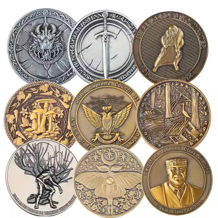 

Factory Make Your Own Metal Coin Custom Zinc Alloy 3D Collection Value Coins
