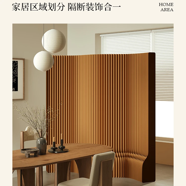 شاشة مسار منحنية تقسيم غرفة المعيشة مدخل متنقل قابل للطي معرض كتلة المتجر الجديد البسيط الحديث