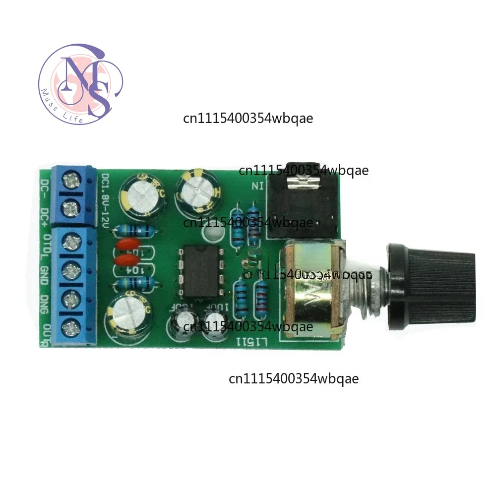 ZOCI-FOR-TDA2822M 2.0 Stereo Audio Amplifier Board Dual Channel AMP Module DC1.8-12V, Replacement Parts
