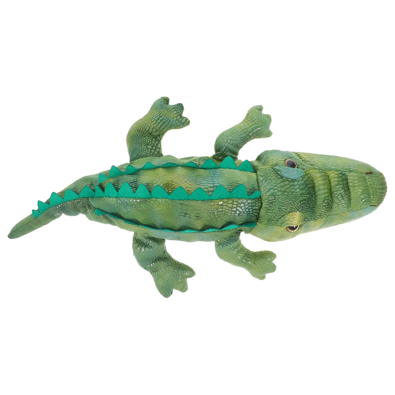 Extra Large Alligator Hand Puppet Movable Mouth Comforting Texture for Toddlers Storytelling Learning Role