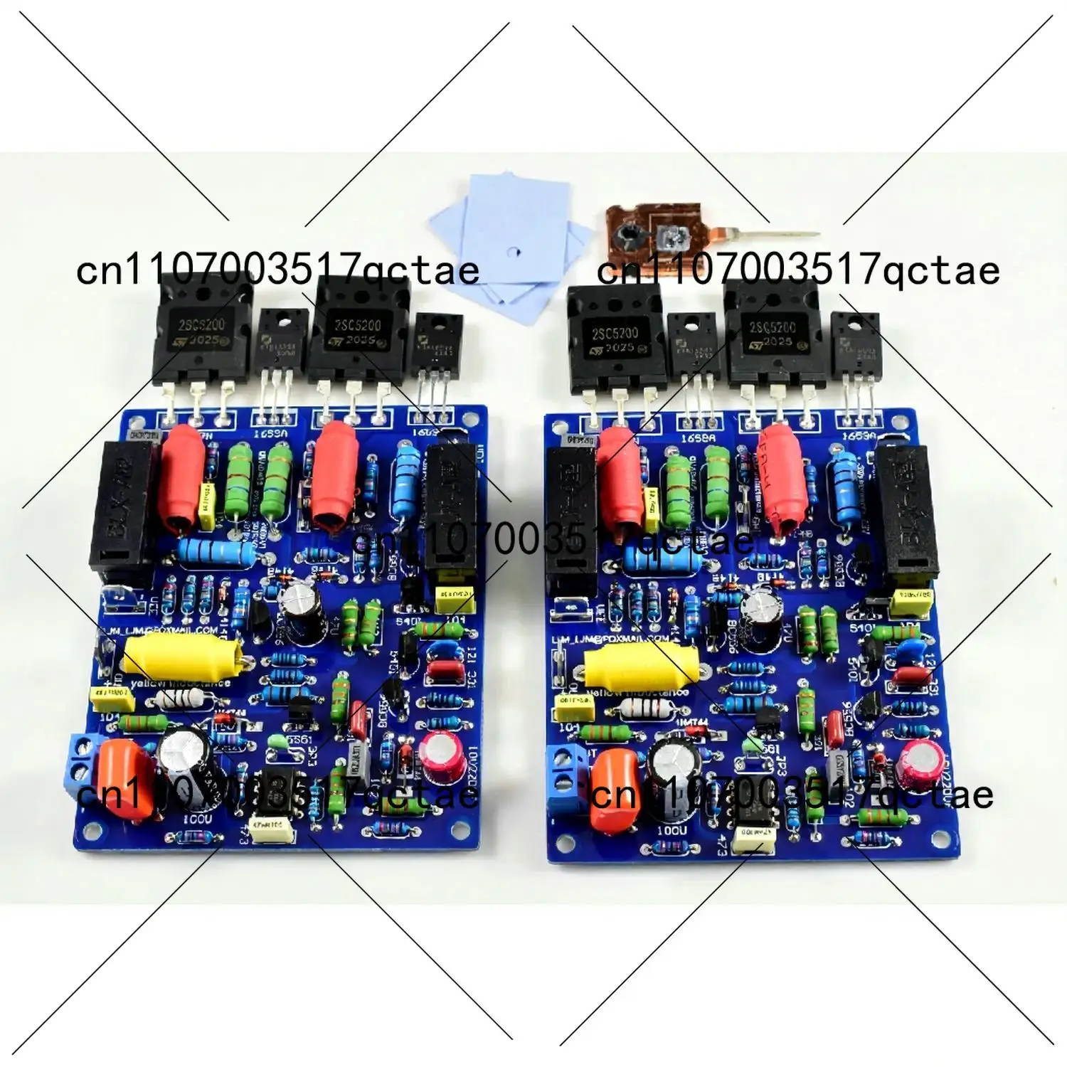 2pcs QUAD405 Stereo Audio Power Amplifier Board DIY Kit 100W X 2 Channels Assembled for DIY Audio Projects