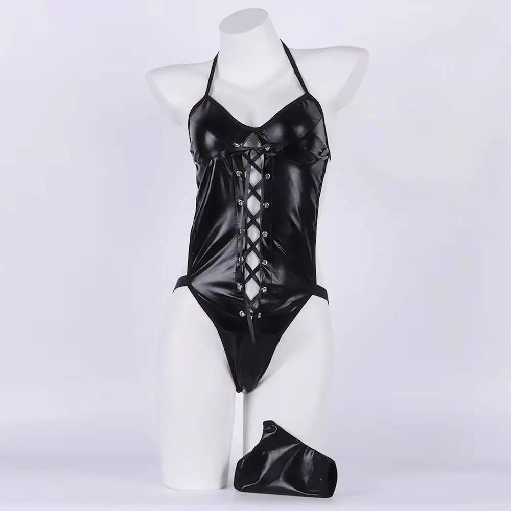 Crotchless Adult Pajamas Sexy Lingerie Set For Women Lace Underwear Sleep Tops Open Bra Erotic Costume Woman Exotic Bodysuits