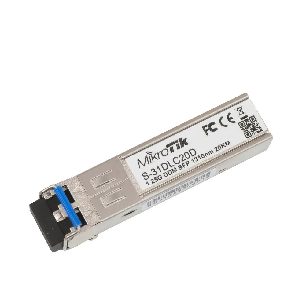 

Mikrotik S-31DLC20D 1.25G SFP dual fiber LC interface single mode fiber module