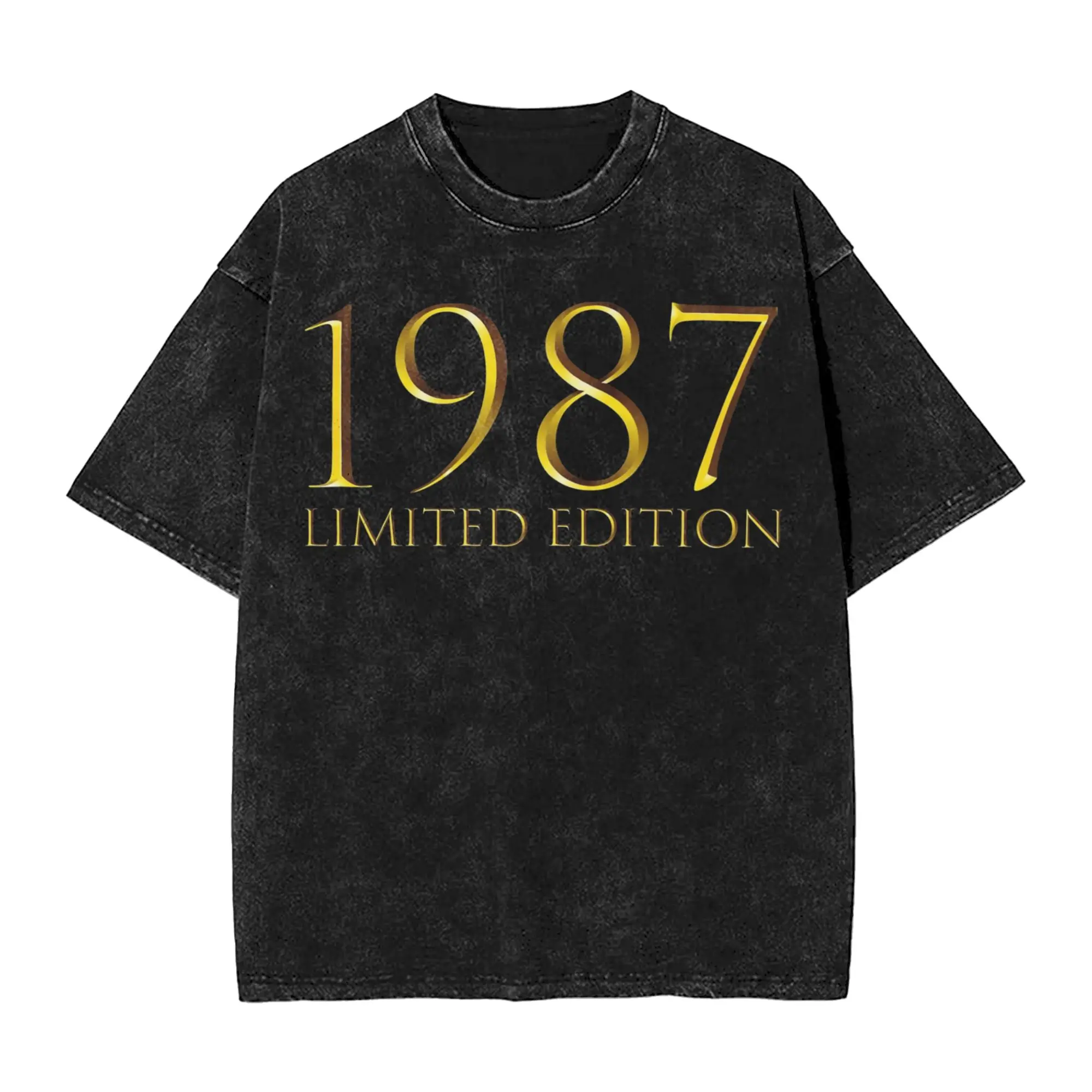 Harajuku Washed Shirt 1987 40rd Birthday Born In 1987 40 Years Old made in 1987 Merch Vintage T Shirt High Street  Streetwear