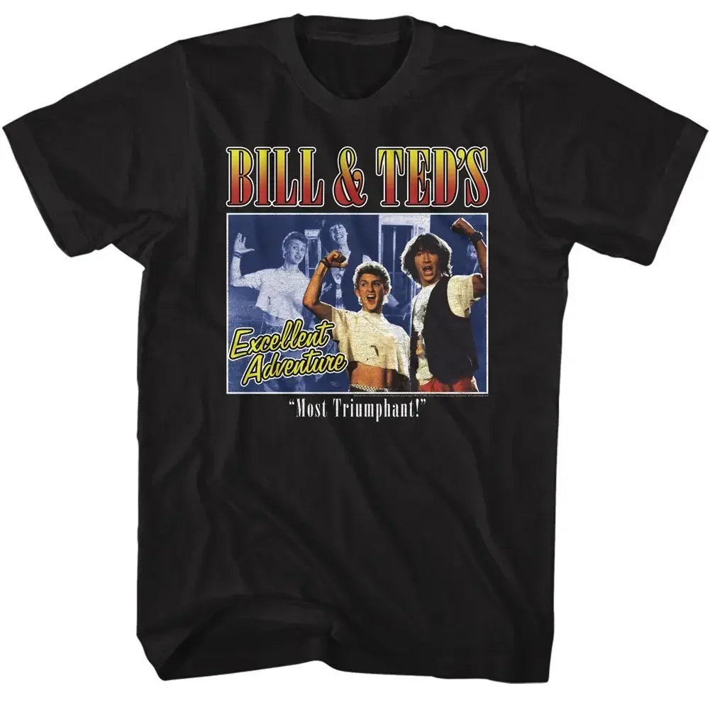 Bill And Ted Two Image Box Black T Shirt