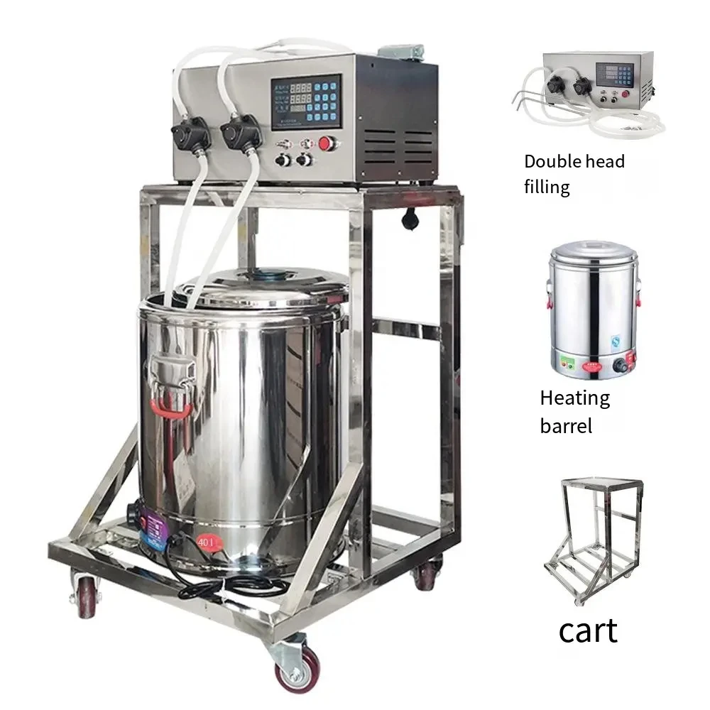 

Small Stainless Steel Pot Pump Filling Machine Wax Melting Wax Filling Machine