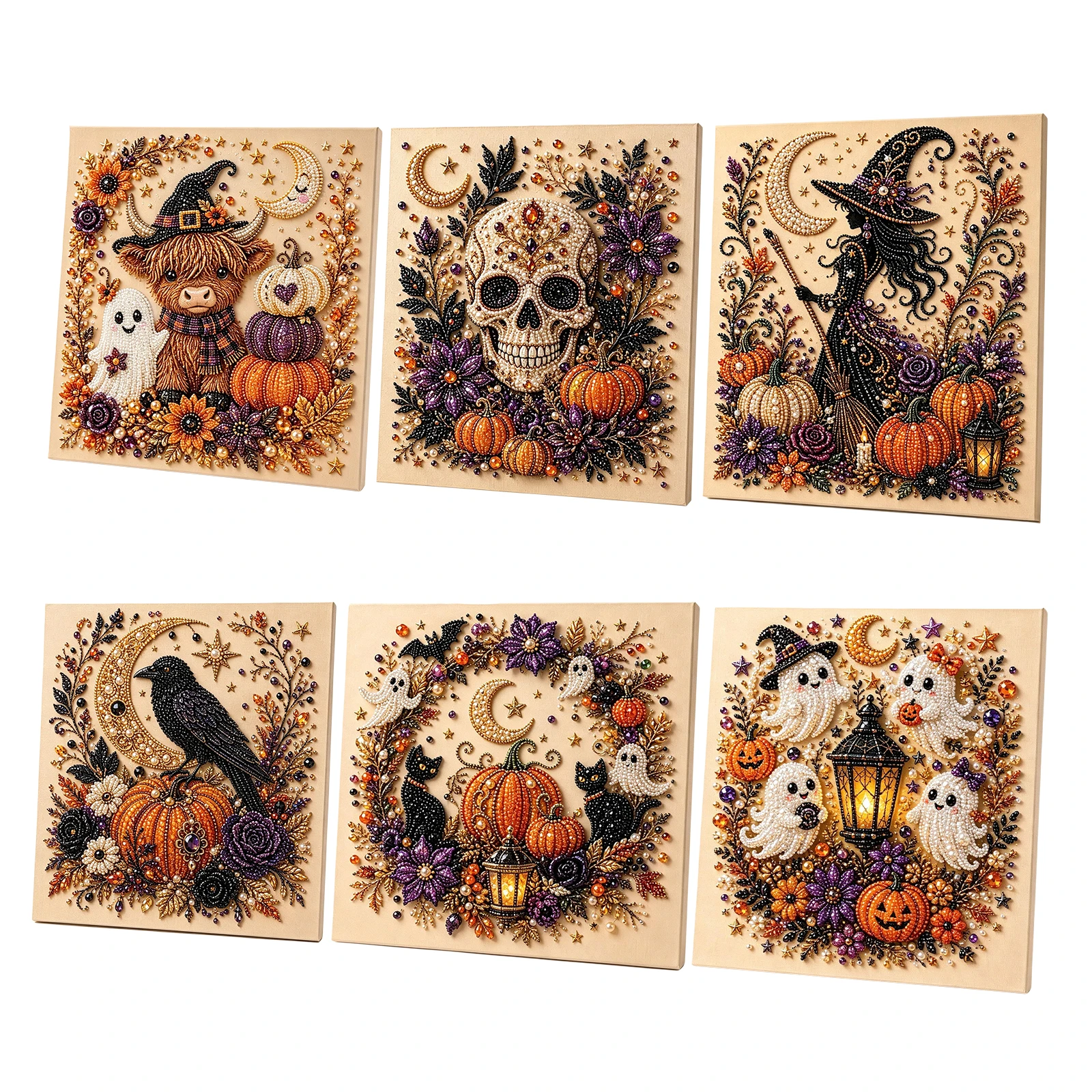 Art Craft Animals - Halloween Spook Parel Diamant Schilderij DIY