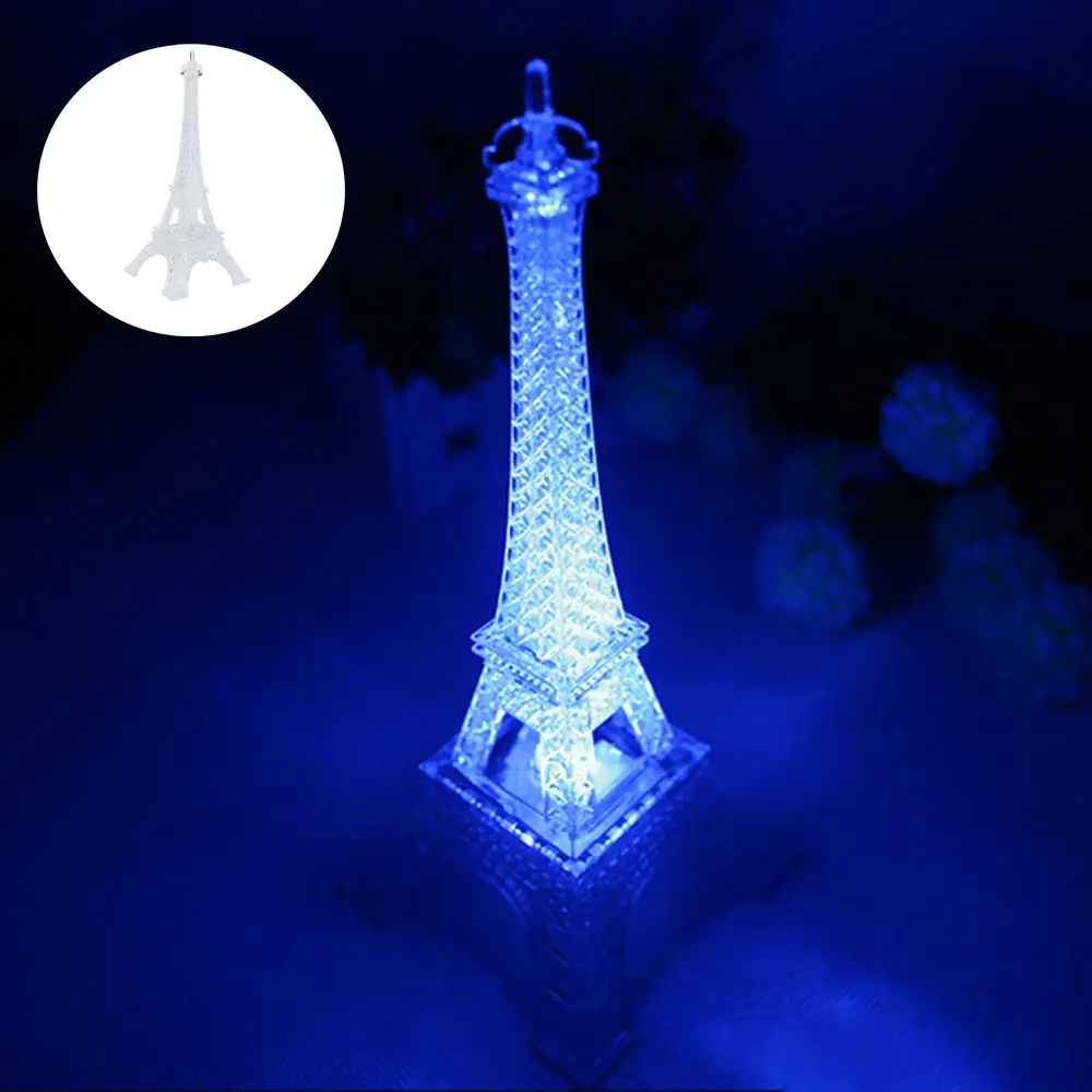 

Colorful lights Environmental friendly Safety Paris fashion style Night light Desktop decoration Eiffel Tower Tower light