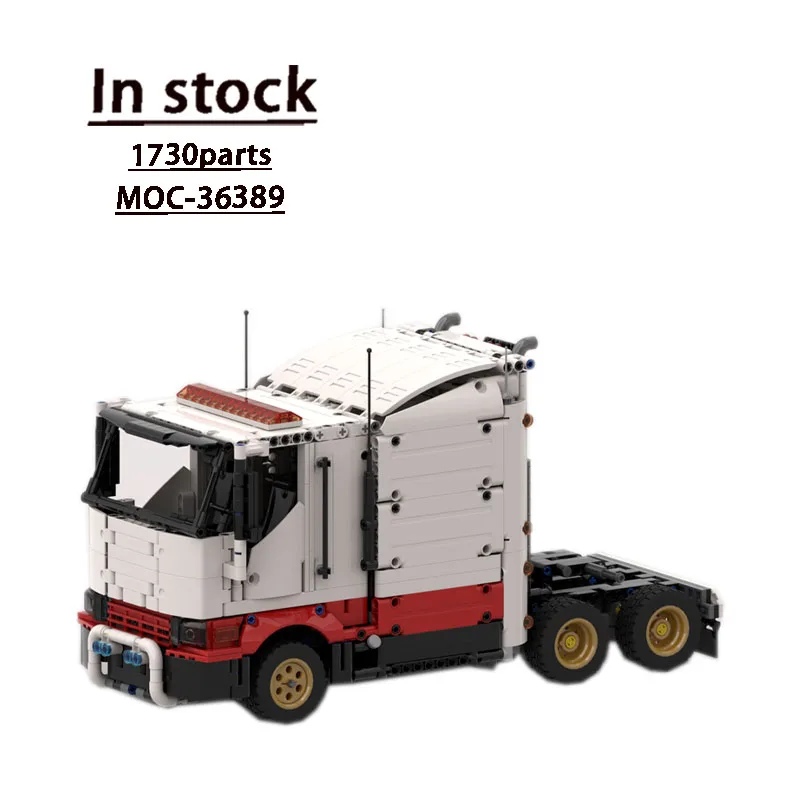 

MOC-36389 Белый грузовик, грузовой транспорт, модель строительного блока 1703, деталиMOC, креативный строительный блок для мальчиков и детей на день рождения, игрушка в подарок