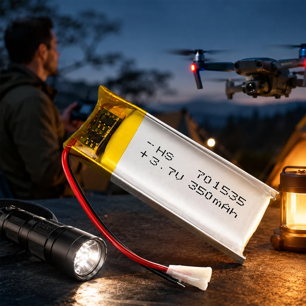 Akumulator litowo-polimerowy 701535 3,7 V 350 mAh do słuchawek Bluetooth, urządzenia do tresury psów, maszyny do kart kredytowych. — zdjęcie produktu 6