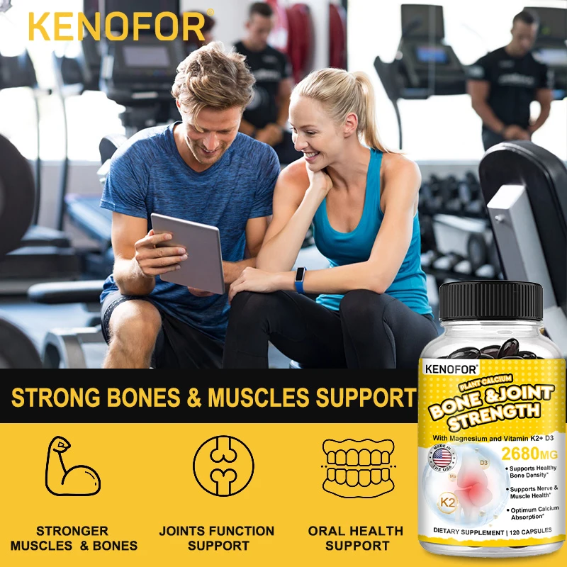 Vitamin D3 + K2 Supplement - Helps with Bone, Cardiovascular and Dental Health, Promotes Calcium Absorption and Muscle Growth