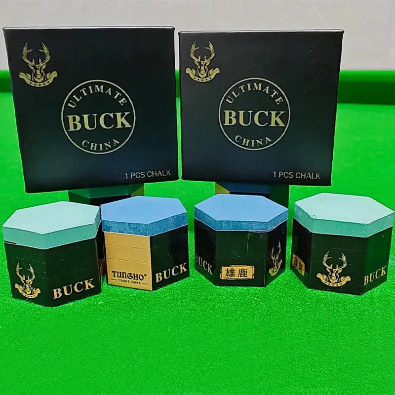 육각/사각형 그늘 경제적인 BUCK 당구 액세서리 큐 스틱 초크 멀티 컬러 1개/박스