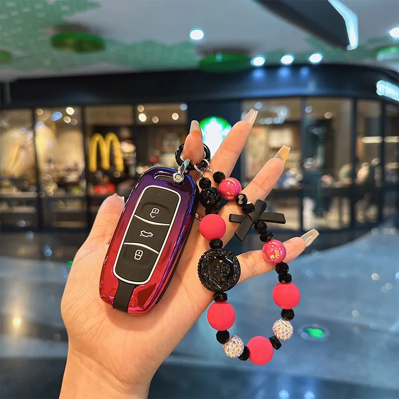 

For Geely Panda Mini Key Protection Case for Women, Cute and High end All inclusive, Men's and Women's Metal Buckle Case