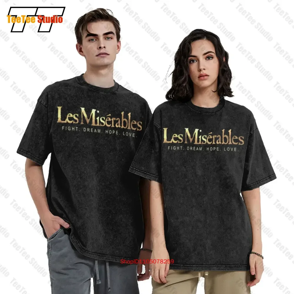 Les Miserables Logo Movie Cosette Vintage Oversized T-Shirt Q6NV