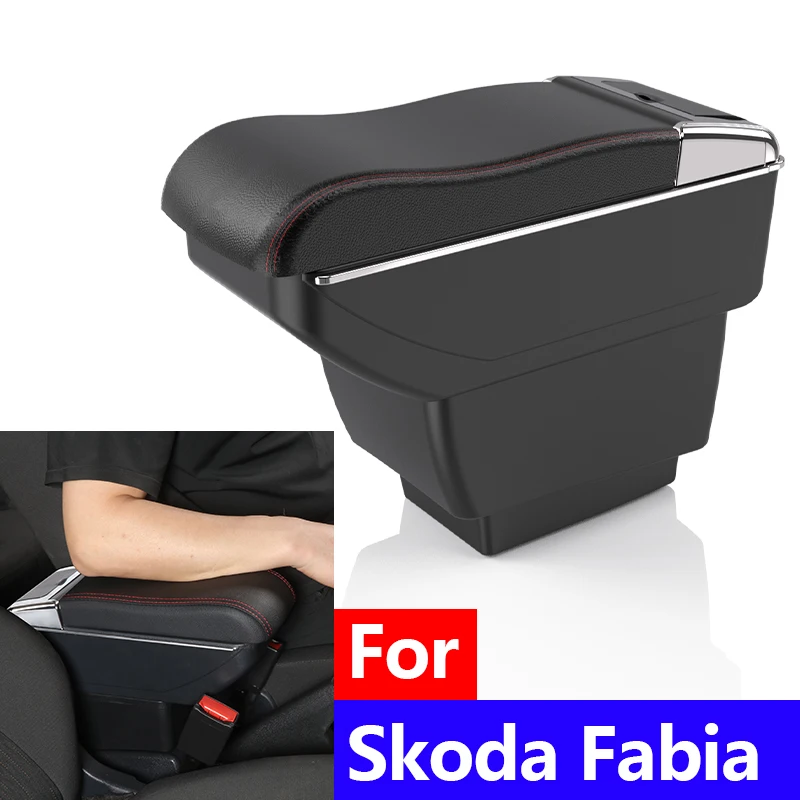 

Подлокотник для Skoda Fabia для Skoda Fabia 3 III 2015-2022, автомобильный подлокотник, ящик для хранения, специальный модернизированный интерьер, автомобильные аксессуары