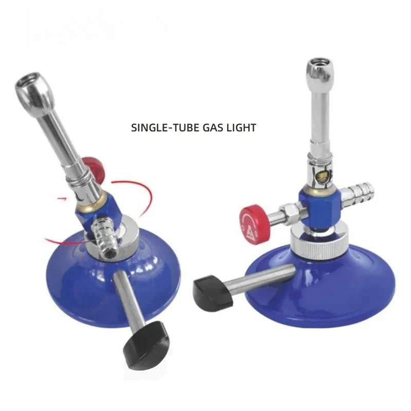 Rotatable Tiltable Dental Gas Bunsen Burner, Single Double Tube Micro Propane Heating Lamp 3 Types For Lab Heating Work