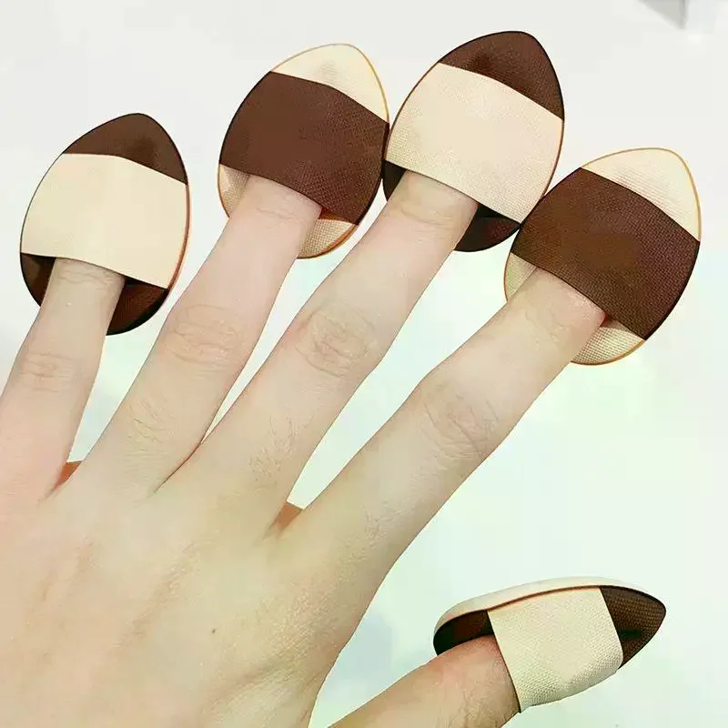 5/10Pcs Mini Finger Puff Foundation Small Teardrop Air Cushion Powder Sponge Face Concealer BB Cream Cosmetic Applicator Makeup