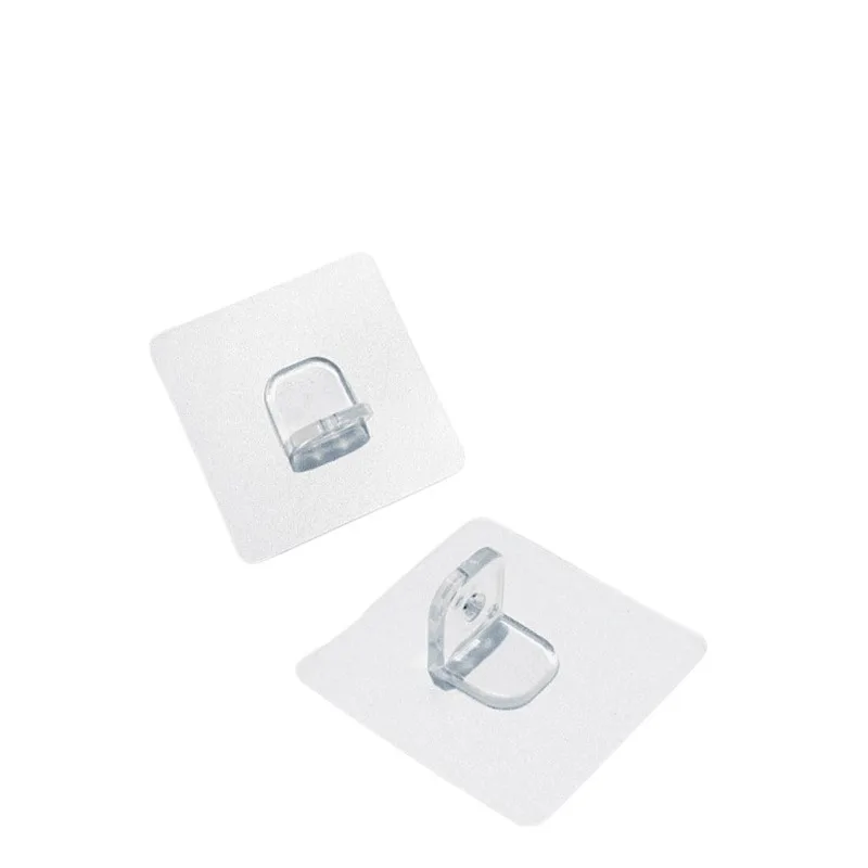 Nail-free Right Angle Shelf Bracket, Punch-free Movable Layer Support, Heavy Duty Glass Wood Board Holder for Cabinet Wardrobe S