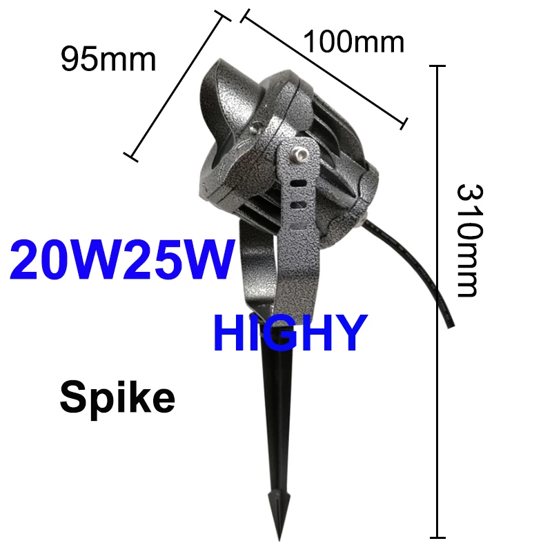 LED Lawn Light 20W Wall Washer Waterproof Floodlights Narrow Beam Spot Lamp Outdoor Landscape Lighting 100-240V Pillar Lighting