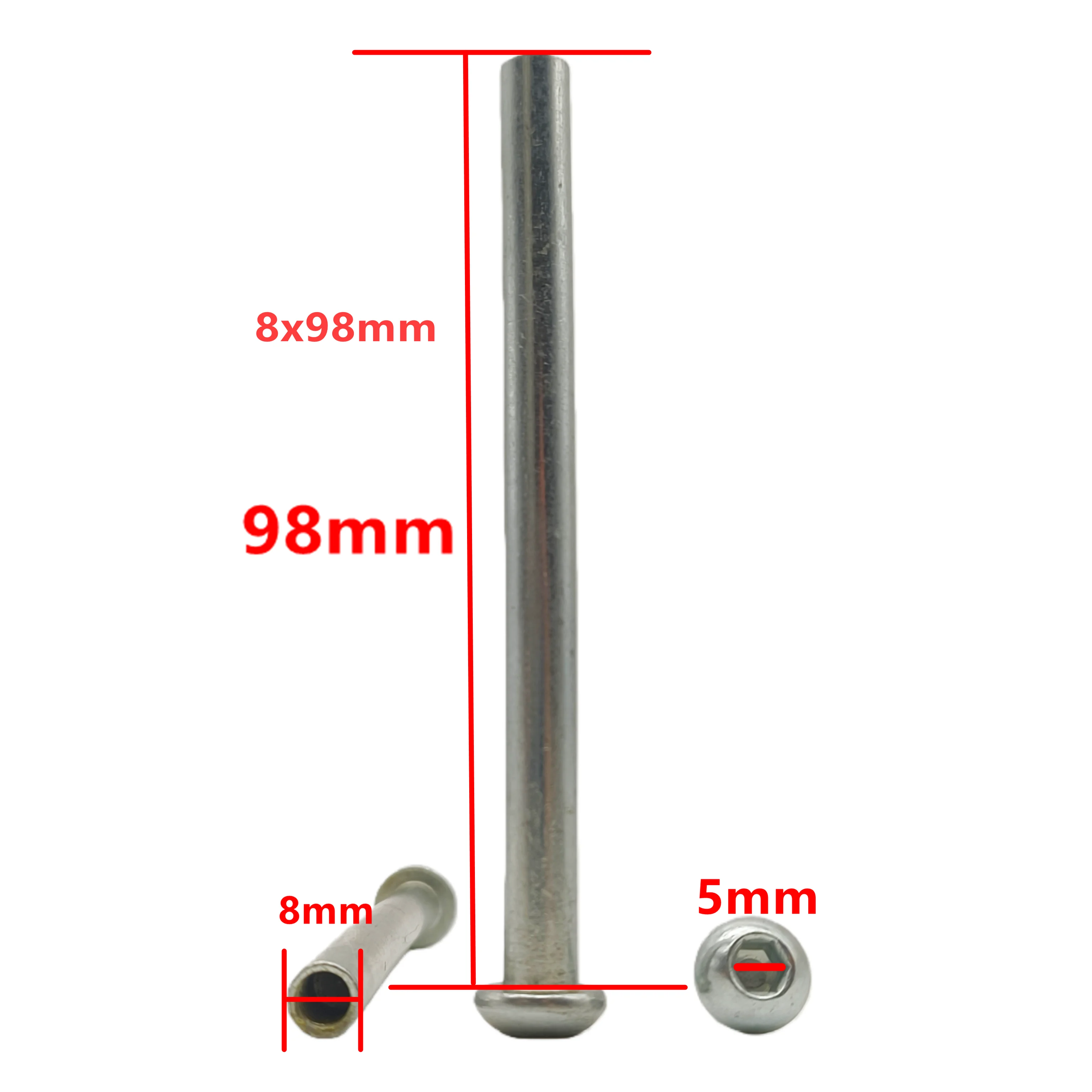 Scooter accessories scooter axles Length 98mm  diameter 8mm 8x98mm 10pcs/lot