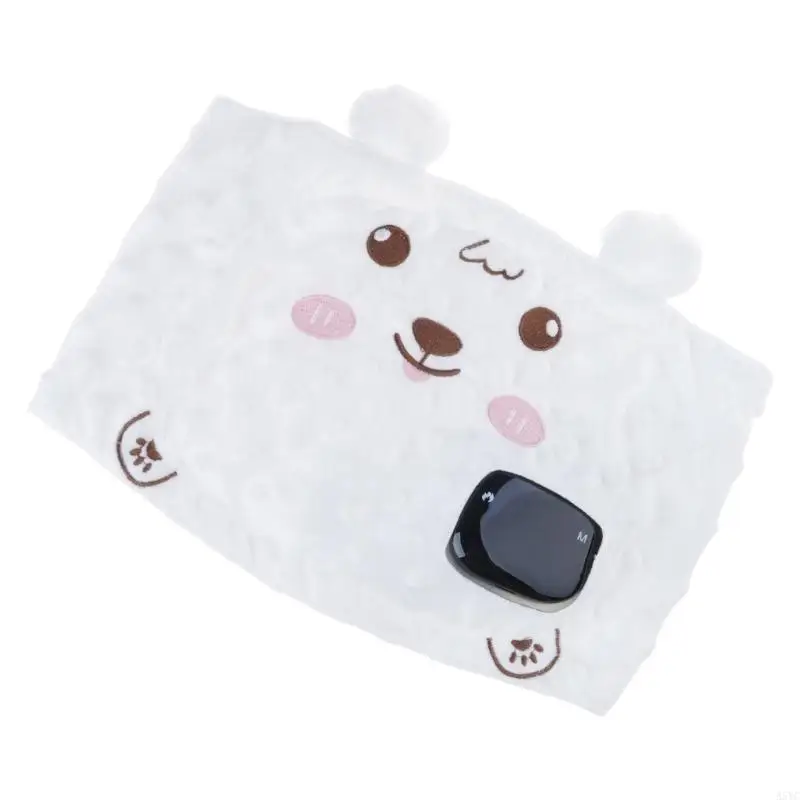 A5YC Baby Colic Relief Heating Band Tummy Wrap Belt with 3-gear Temperature Adjust 5 Vibration for Comforting and Peace