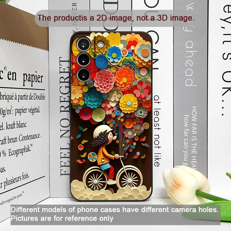 귀여운 소녀 소년 자전거 풍선 커플 폰 케이스 (구글 픽셀 9A 8A 7A 6A 6 7PRO 8 9 Pro XL 5G) 충격 방지 실리콘 소프트 커버