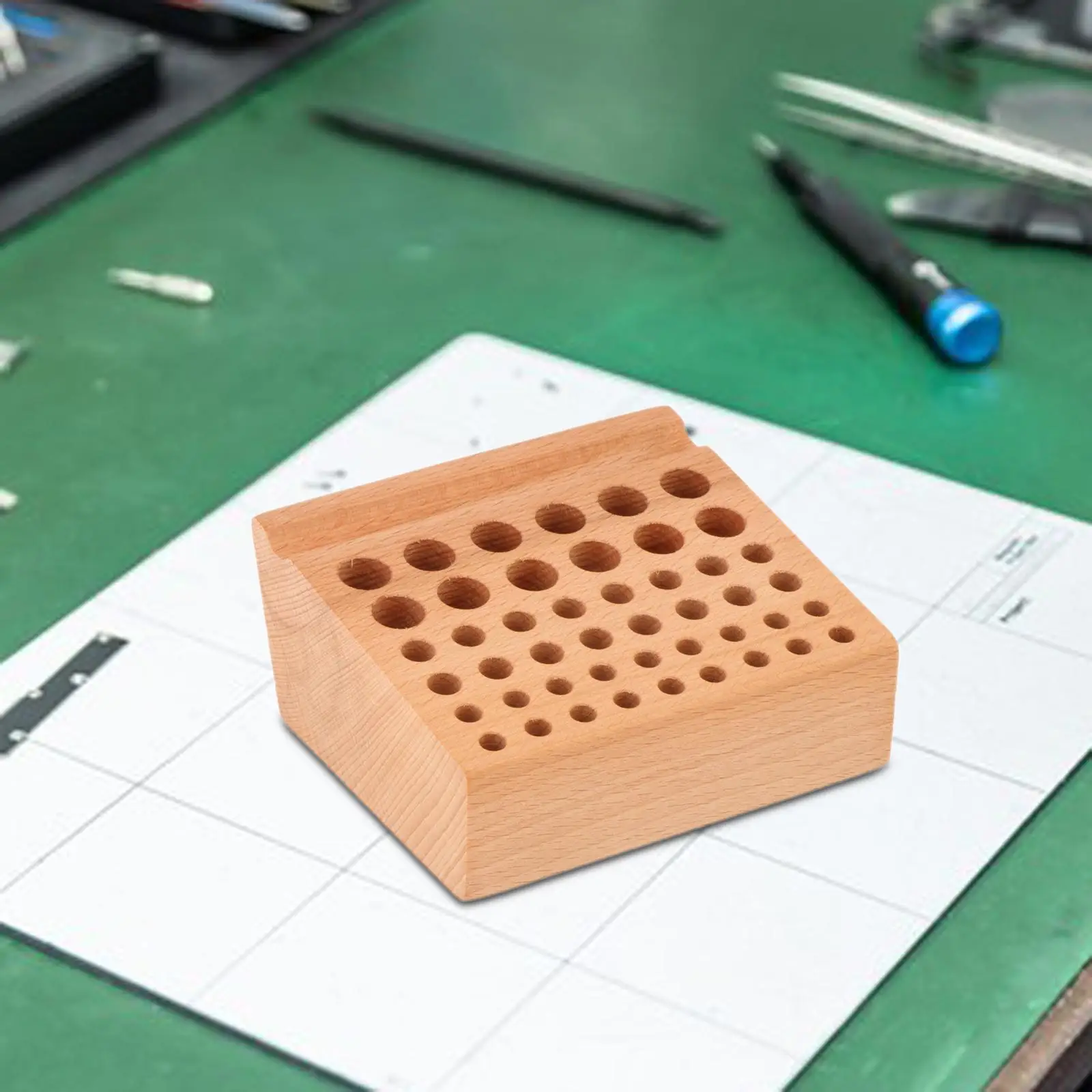 Leather Working Tool Organizer Craft Tool Organizer 46 Holes Stand Leathercraft Tool Organizer for Leather Making Screwdriver