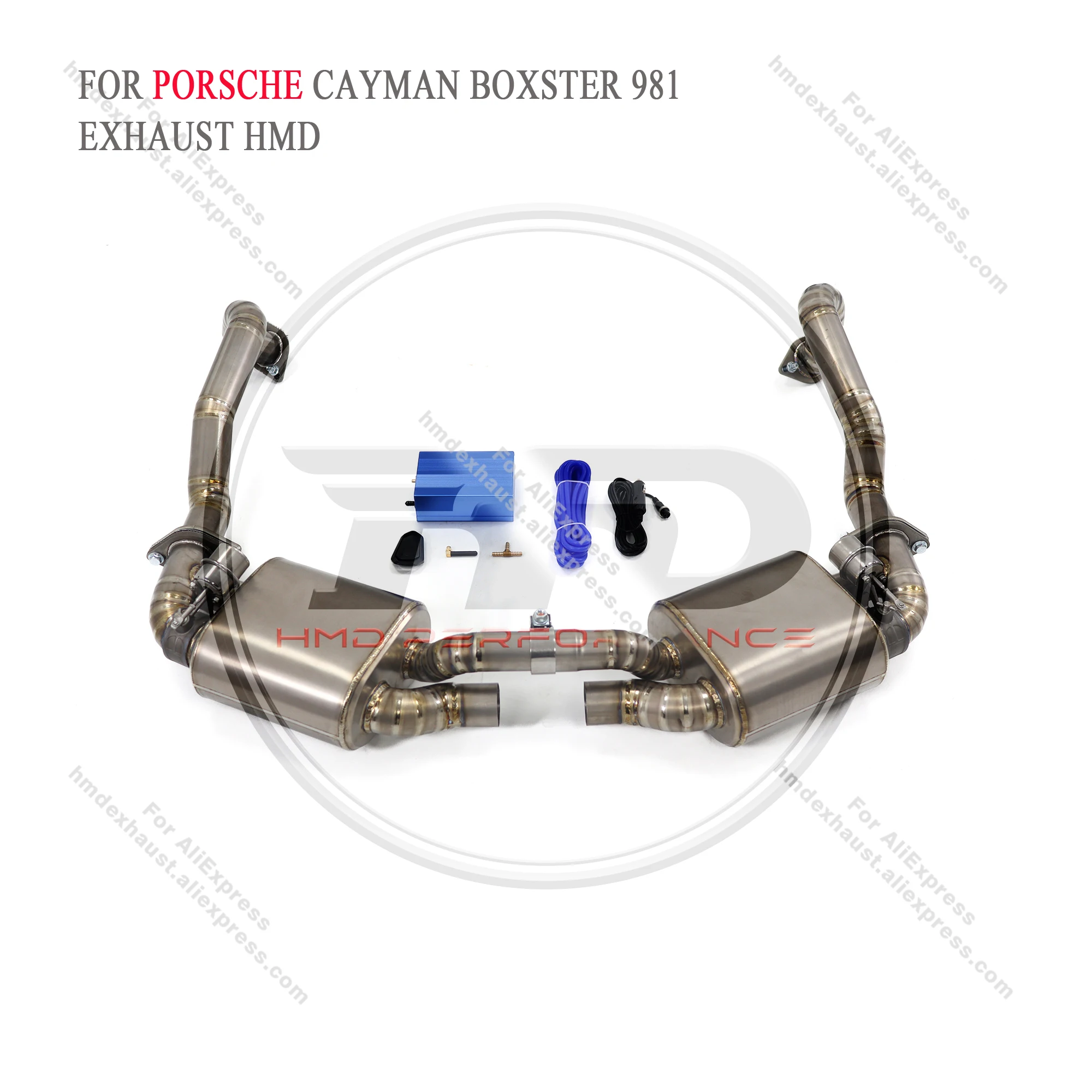 

HMD Catback for Porsche Cayman Boxster 981 Exhaust System Titanium Alloy Performance Muffler Valve Pipe Car Accessories