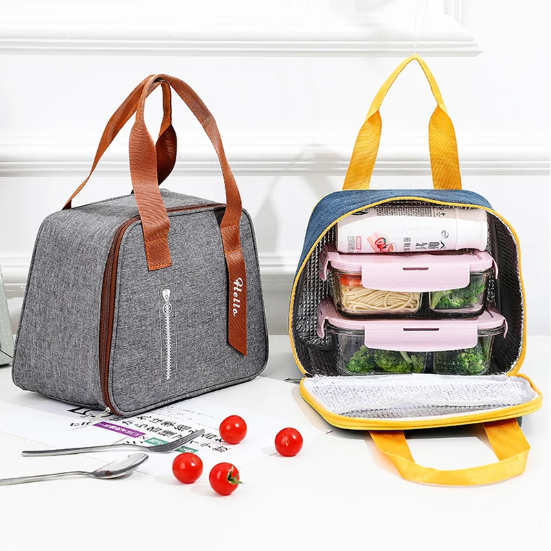 Lunch Bag Handle Insulation cooler bag for Women kid Lunch Box picnic travel Portable Food Storage Breakfast Thermal Food Bag