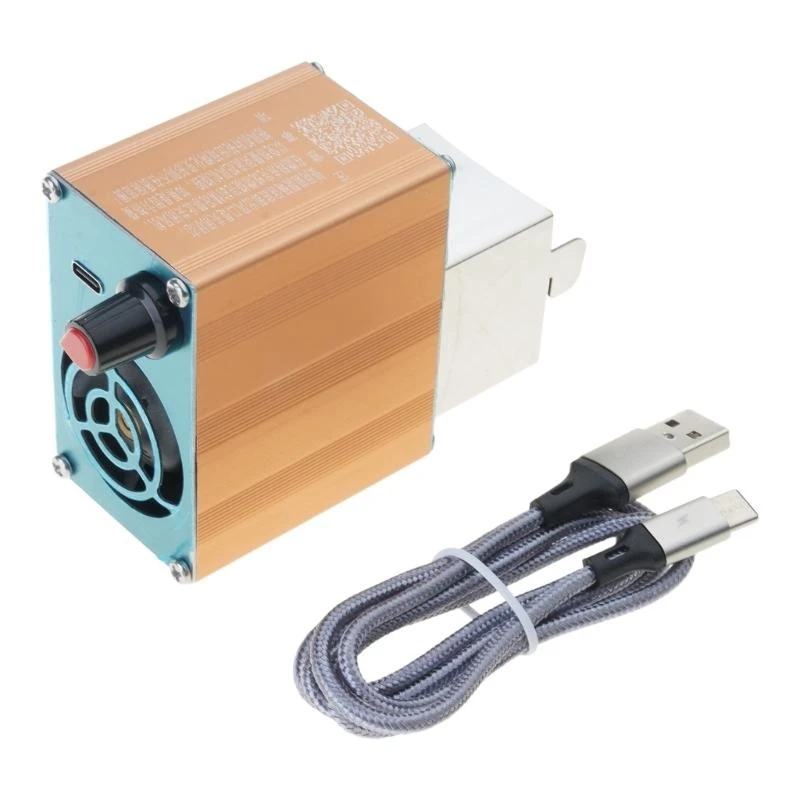 

652F BBQ Air Mover Blower Fan 5V USB,Variable Speed 10000rpm Fan for Camping Quick Charcoal Starter Outdoor Cookin