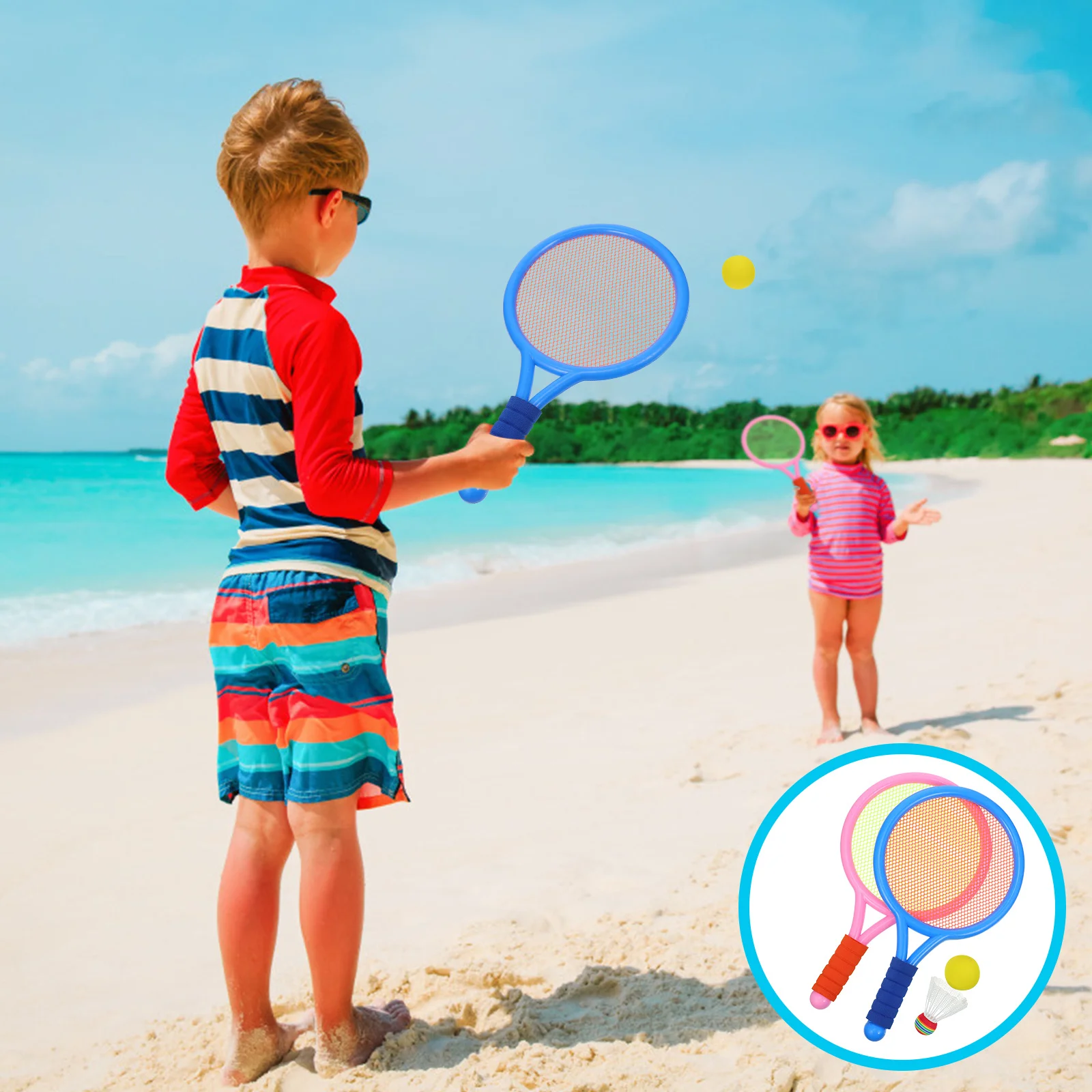 

Badminton Racket Leisure Playing Rackets Colorful Plaything Sports