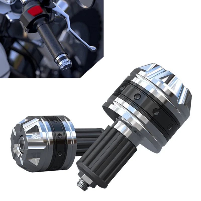 2PCS New Motorcycle Handle Bar Ends Grips Universal for  7/8\