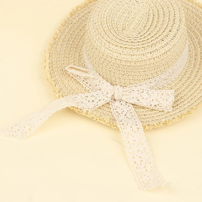1Pc Doll House Doll handmade Straw Hat Sun Cap for 1/6 Doll Accessories Decoration