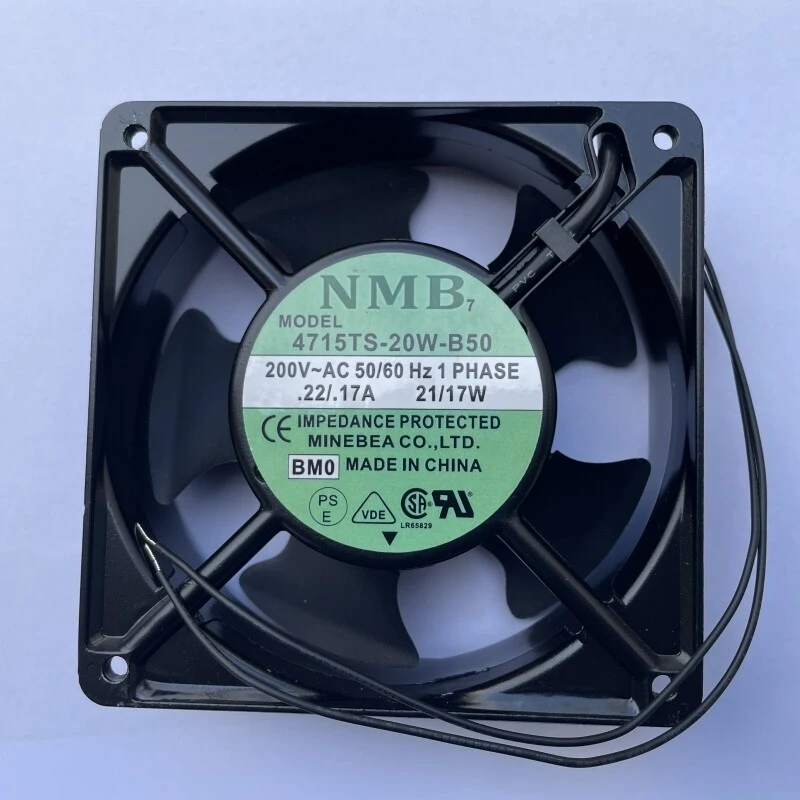 Brand New for 4715TS-20W-B50 200V 50/60HZ 21/17W Server Square Cooling Fan