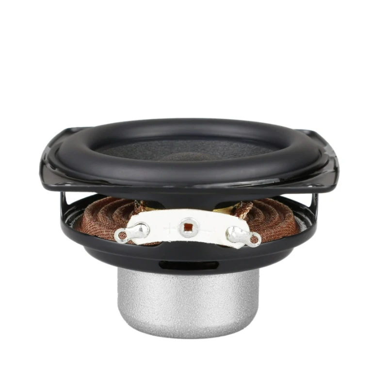 2pcs 2.25 Inch 57mm Subwoofer 4 Ohm 15W 19 Core Aluminum Tube Voice Coil Rubber Side Long Stroke Speaker