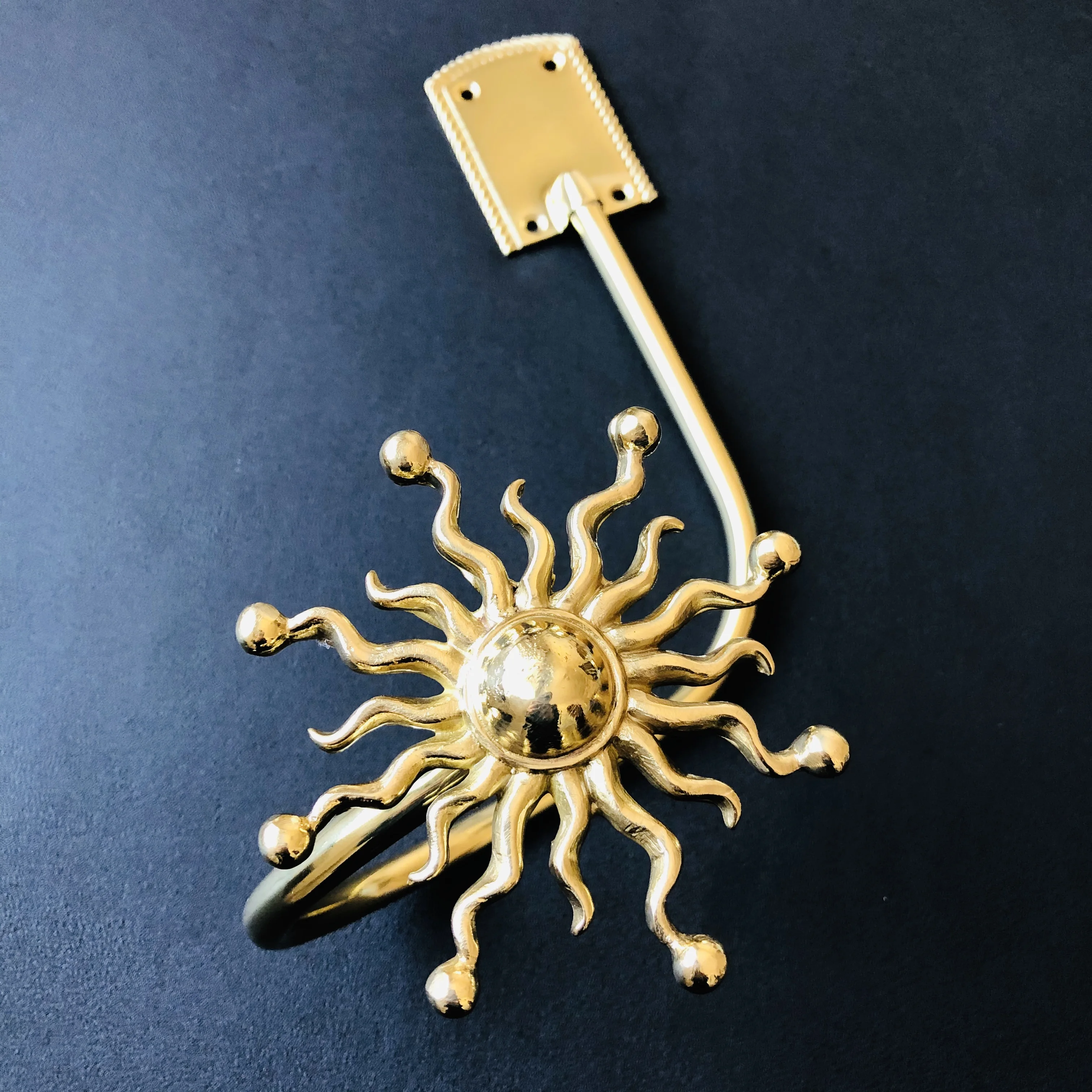 Gold Curtain Drapery Hold Back Holder,Indoor Wall Windows Curtain Tieback Hooks With Metal