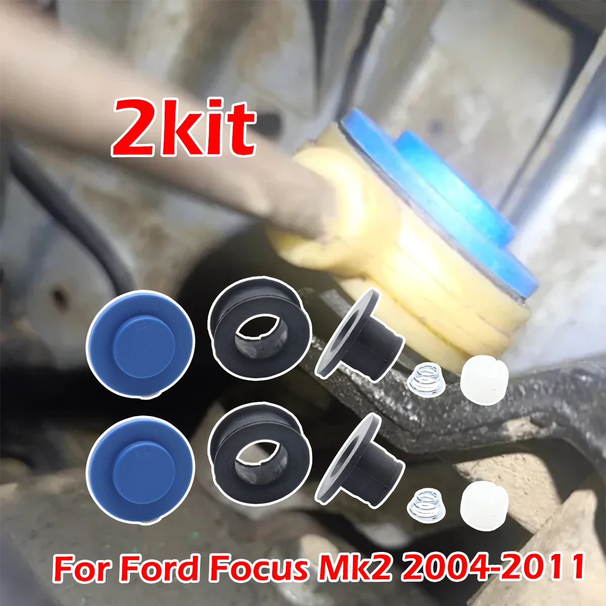 2kit For Ford Focus Mk2 FIAT PANDA III 2012-2024 Gear Linkage Repair Kit Gearbox Selector Shift Lever Cable Connector Bushing