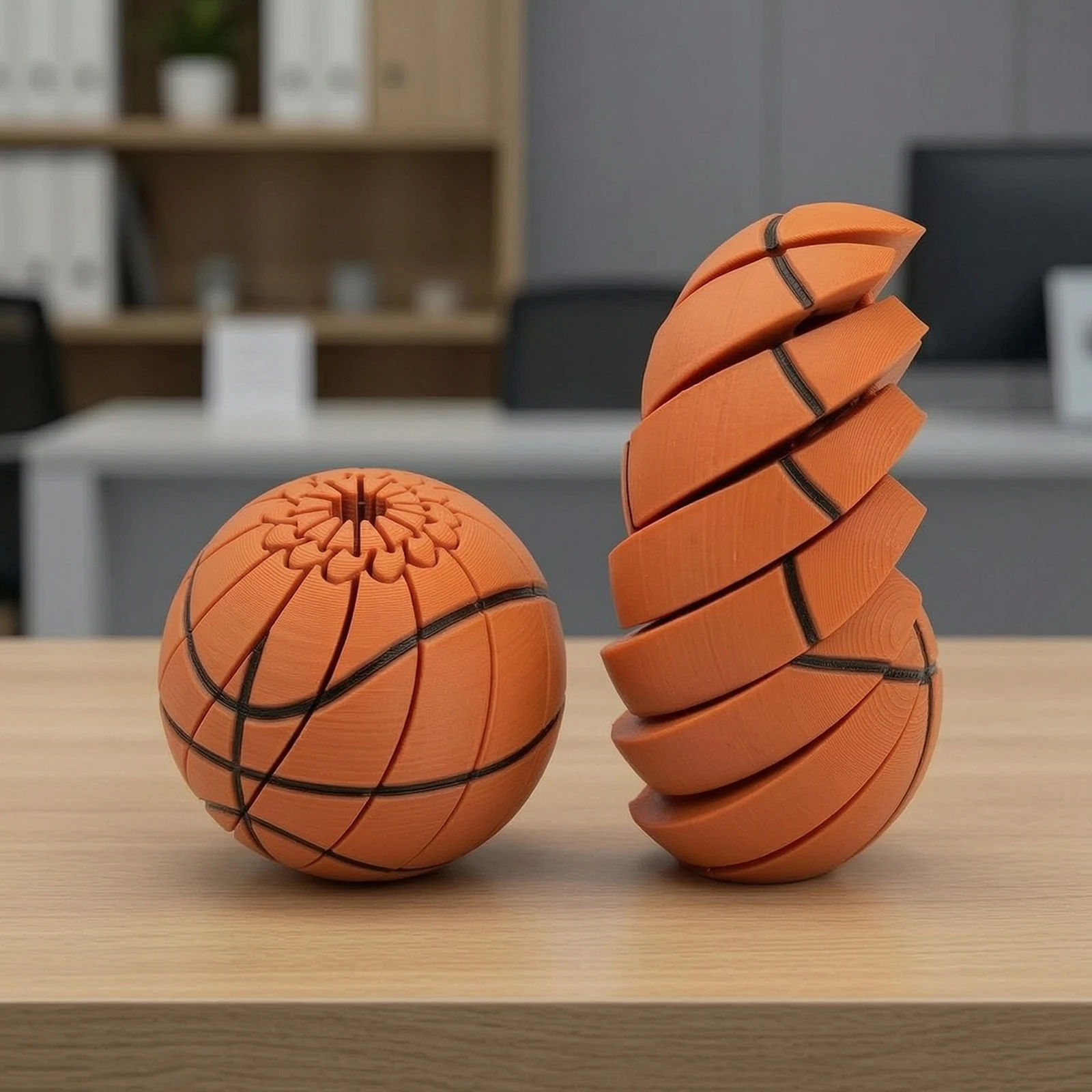 3D Printed Rotatable Fingertips Balls Smooth Touch Baseball Shaped Fidgets Ball Toys for Soccer Game Souvenirs and Gifts