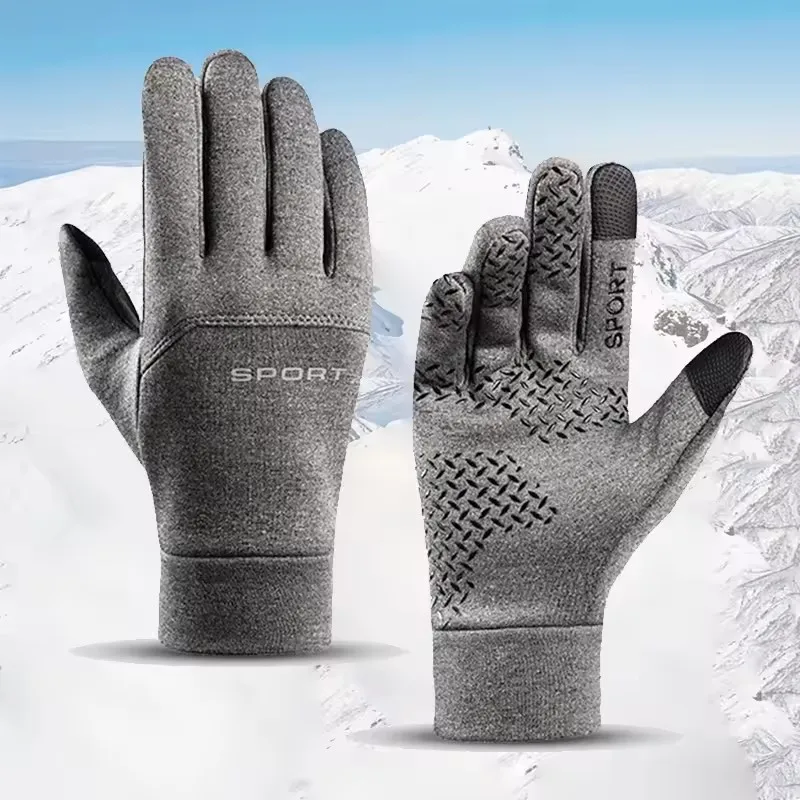 Winter warme Handschuhe Touchscreen winddicht rutschfest kältebeständig Fahrradhandschuhe Outdoor Herren Damen Laufen Wandern Skifahren Handschuhe
