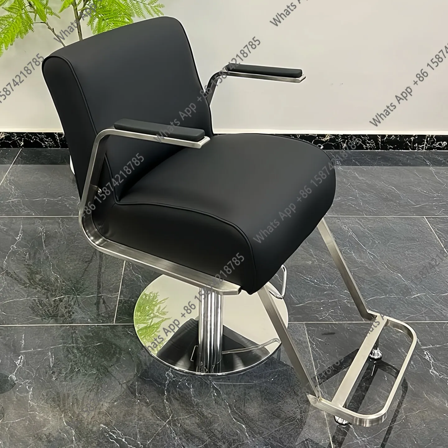 Barber shop chair hair salon special simple hair cutting chair hair salon perm and dyeing chair lift rotating seat