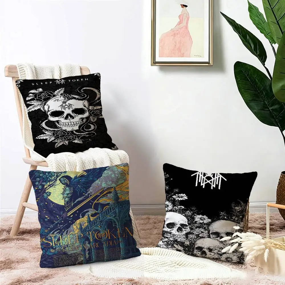 Sleep Rock Band T-Tokens Pillow Gift Home Office Decoration Bedroom Sofa Car Cushion Cover Case 45x45